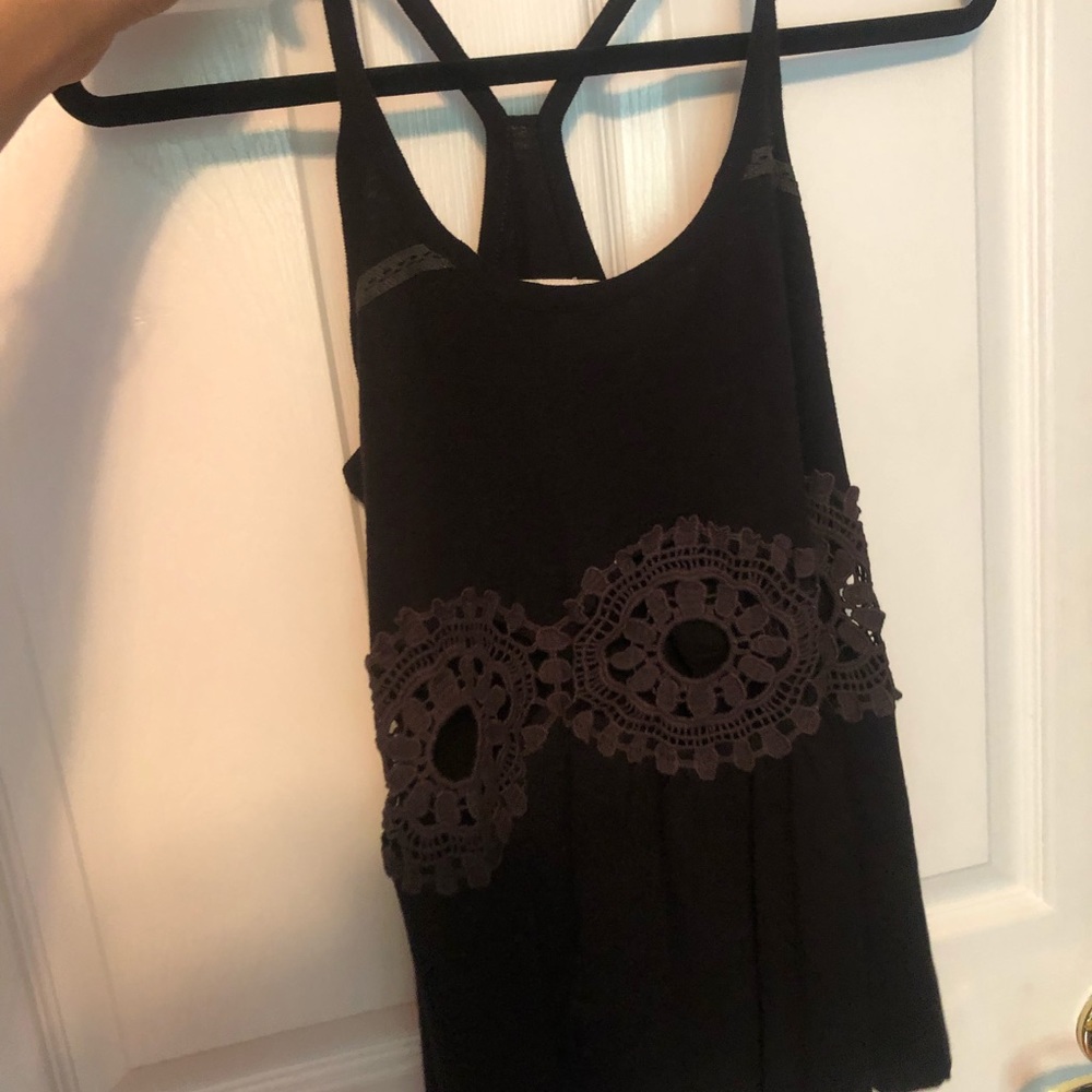 Black tank top
